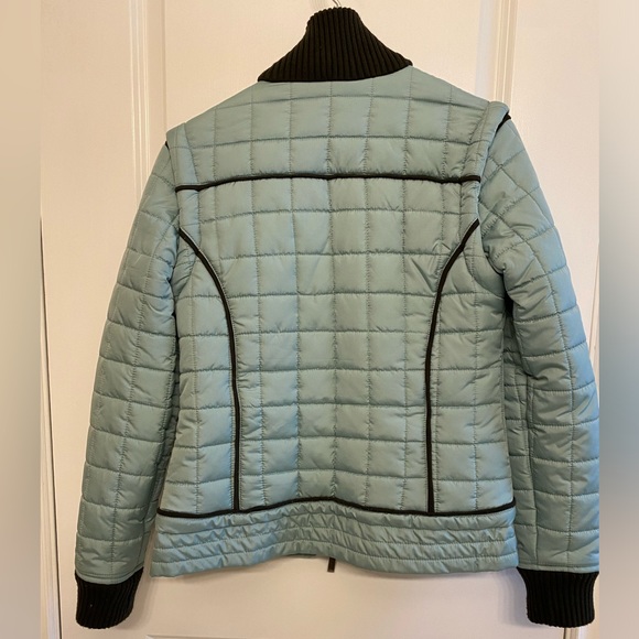 Industry Light Teal Woman’s Bomber Jacket sz Medium - Picture 2 of 9